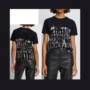 Proenza Schouler White Label Black & White Tie Dye T-Shirt - Size M